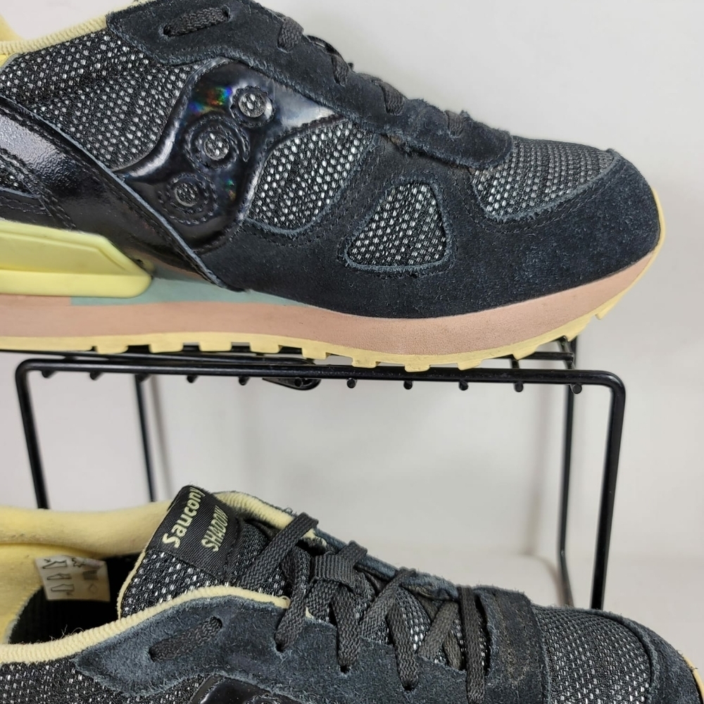 Saucony girls child Shadow Original Sneaker Sz 2 Black - Picture 7 of 9